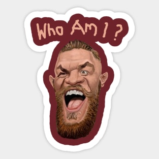 who am i  The conor Sticker